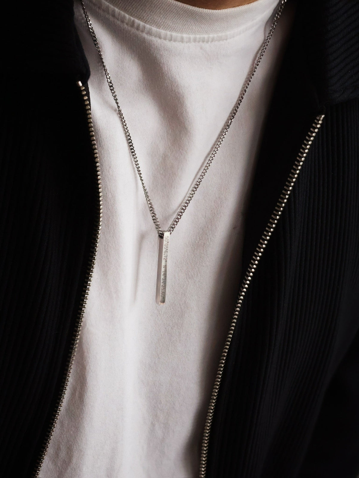 Cuff & Co. - Silver Personalised Bar Necklace Personalised Necklaces