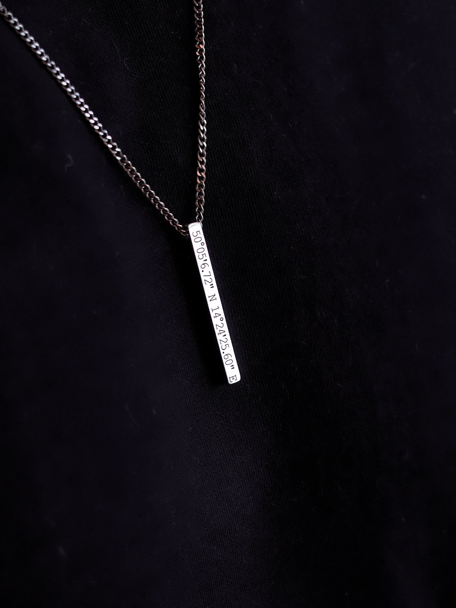 Cuff & Co. - Silver Personalised Bar Necklace Personalised Necklaces