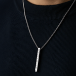 Cuff & Co. - Silver Personalised Bar Necklace Personalised Necklaces