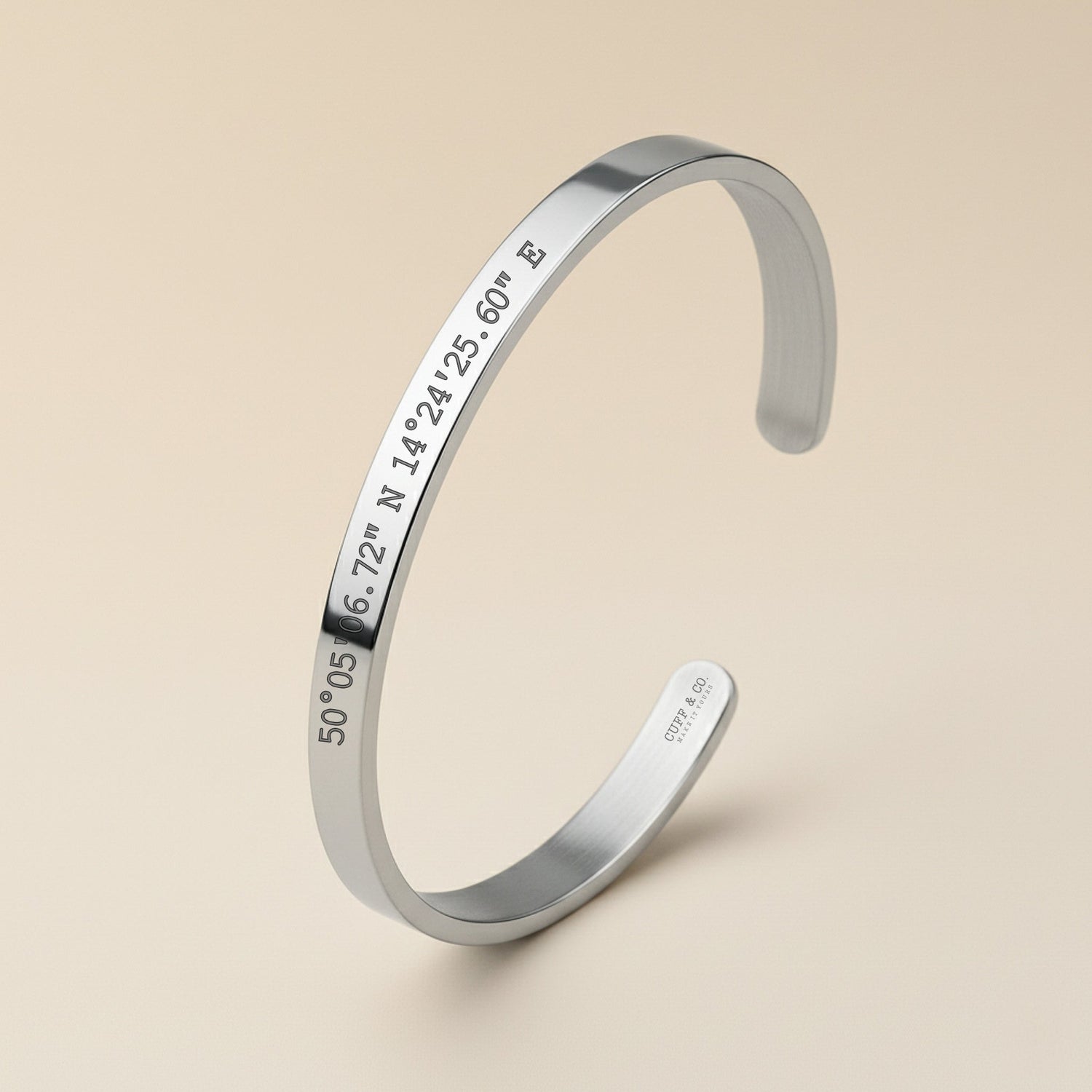 Cuff & Co. - Silver Personalised Cuff Bracelet Personalised Bracelets