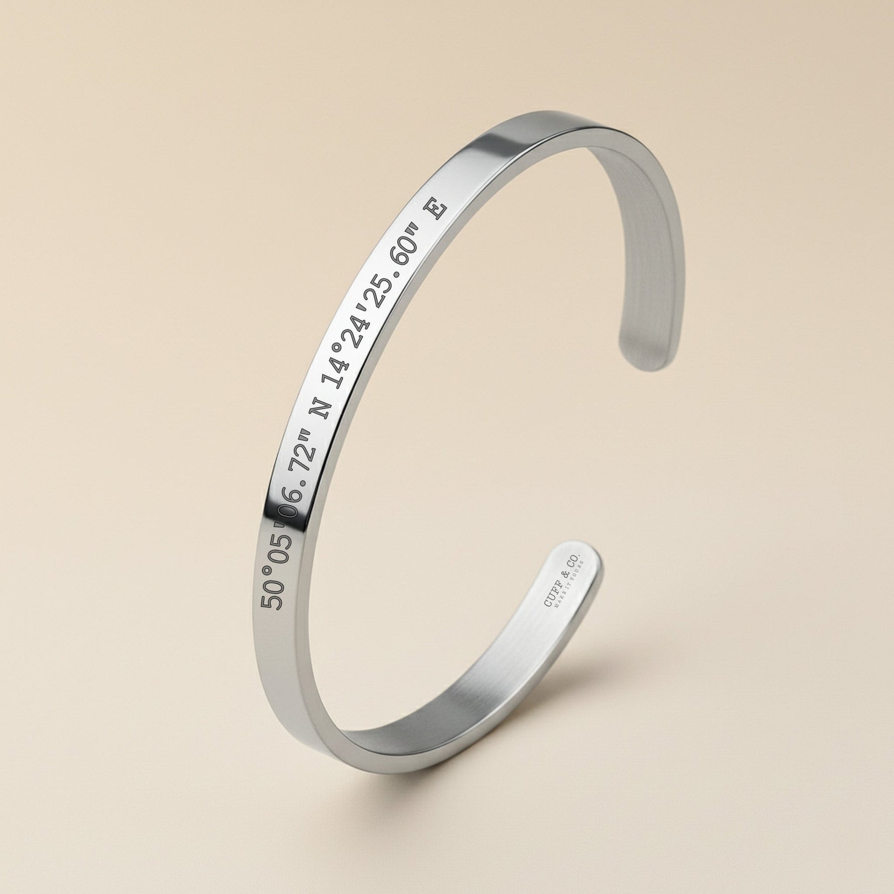 Cuff & Co. - Silver Personalised Cuff Bracelet Personalised Bracelets