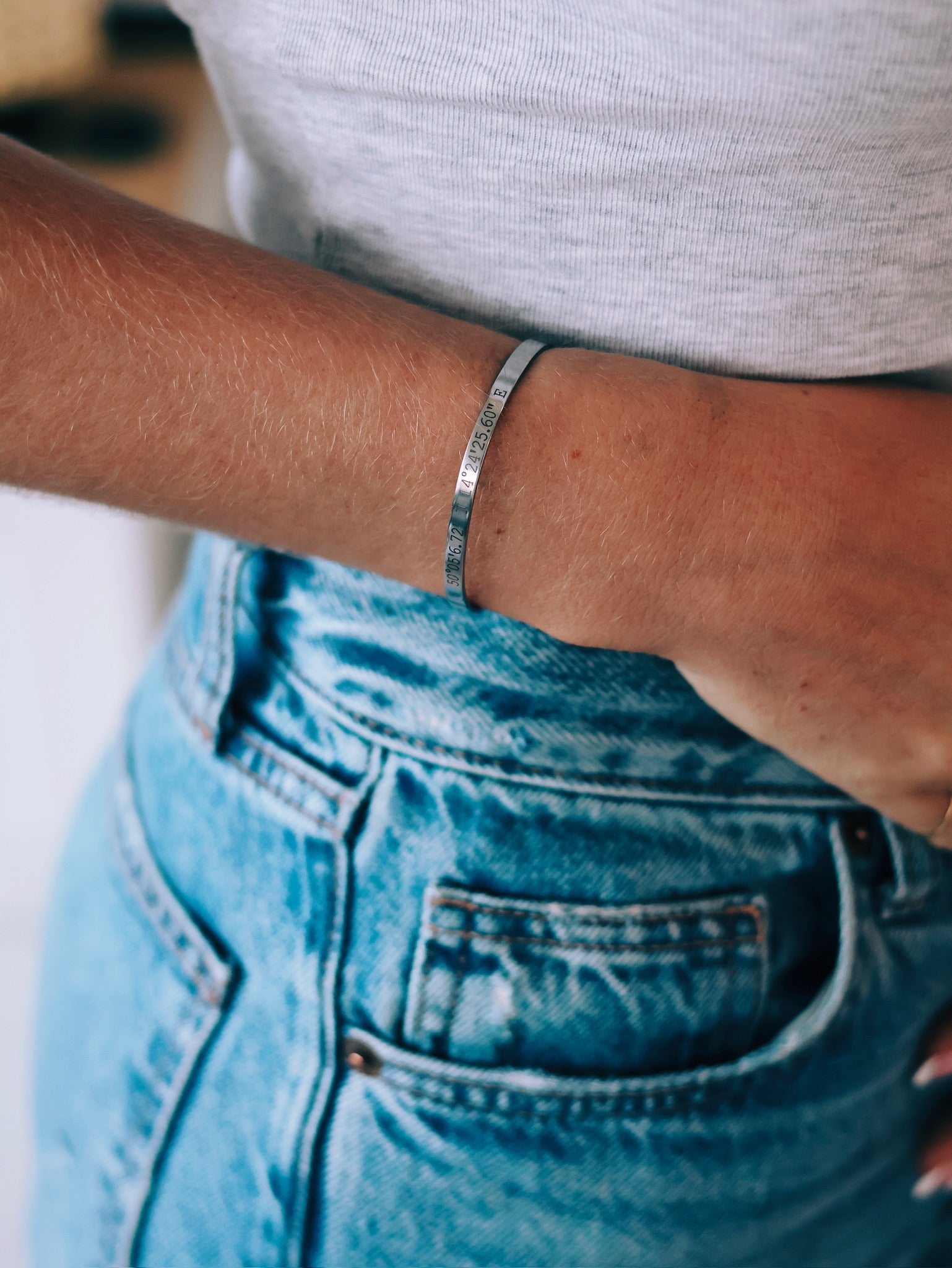 Cuff & Co. - Silver Personalised Cuff Bracelet Personalised Bracelets