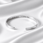 Cuff & Co. - Silver Personalised Cuff Bracelet Personalised Bracelets
