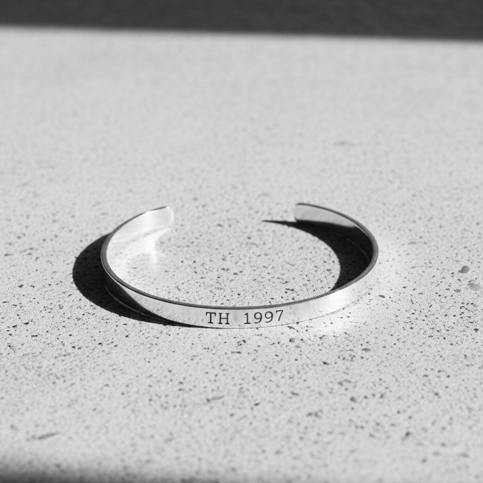 Cuff & Co. - Silver Personalised Cuff Bracelet Personalised Bracelets
