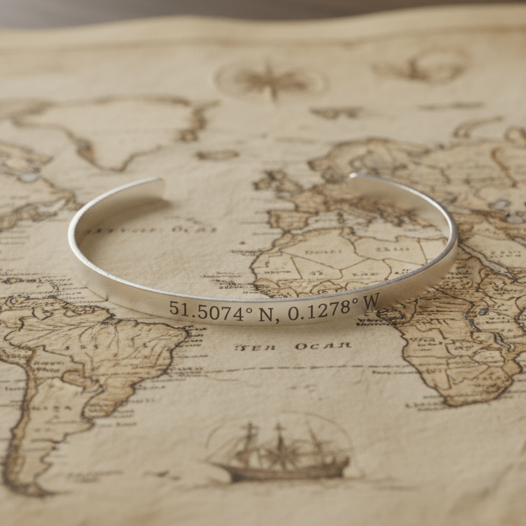 Cuff & Co. - Silver Personalised Cuff Bracelet Personalised Bracelets