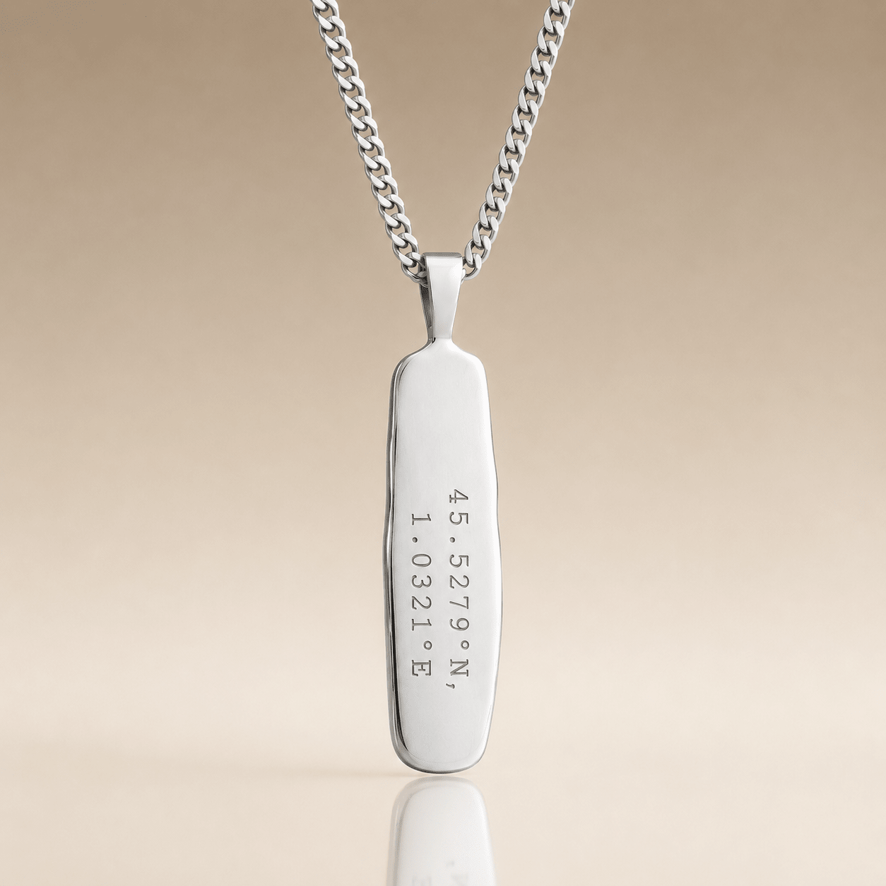 Cuff & Co. - Silver Personalised Pendant Necklace Personalised Necklaces