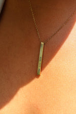 Cuff & Co. - Women's Personalised Gold Bar Necklace Personalised Apparel & Accessories