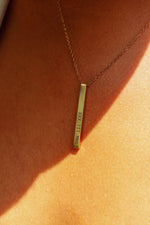 Cuff & Co. - Women's Personalised Gold Bar Necklace Personalised Apparel & Accessories