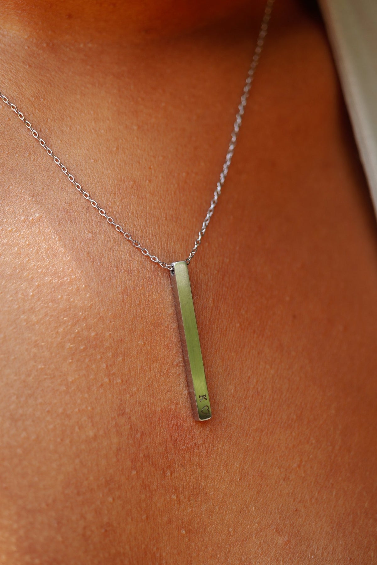 Cuff & Co. - Women's Personalised Silver Bar Necklace Personalised Apparel & Accessories