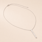 Cuff & Co. - Women's Personalised Silver Bar Necklace Personalised Apparel & Accessories