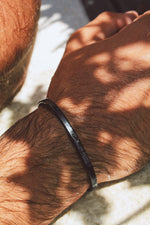 Cuff & Co. - Black Personalised Cuff Bracelet Personalised Apparel & Accessories