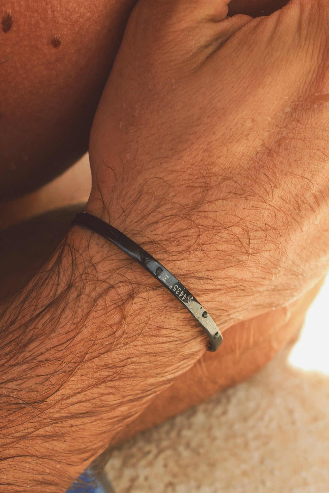 Cuff & Co. - Black Personalised Cuff Bracelet Personalised Apparel & Accessories