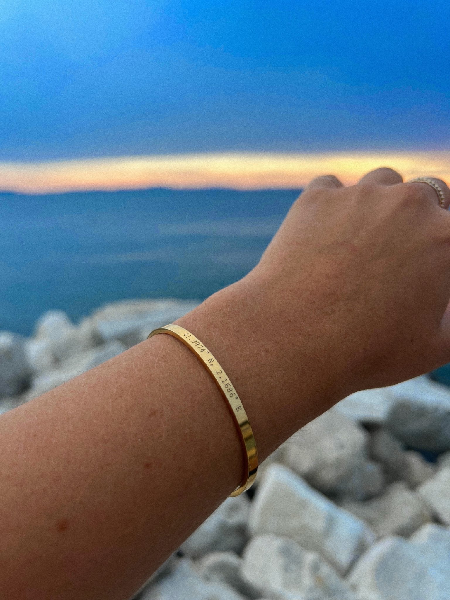 Cuff & Co. - Gold Personalised Cuff Bracelet Personalised Bracelets