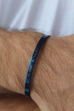 Cuff & Co. - Navy Personalised Cuff Bracelet Personalised Bracelets