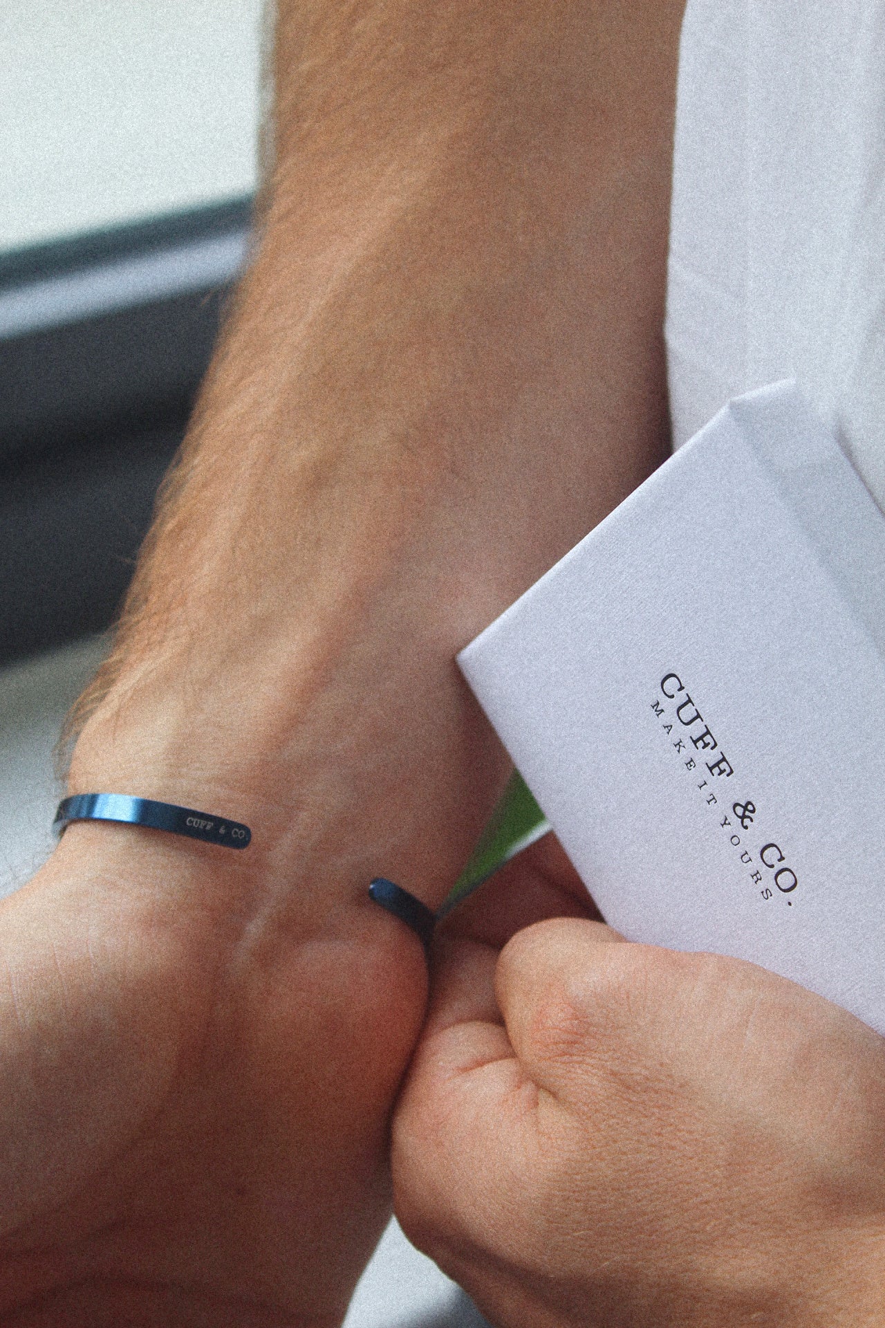 Cuff & Co. - Navy Personalised Cuff Bracelet Personalised Bracelets