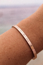 Cuff & Co. - Rose Gold Personalised Cuff Bracelet Personalised Bracelets
